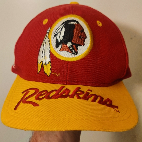 Rare VTG Washington Redskins Sports Specialties Script Brim Wool Snapback Hat - Picture 8 of 12